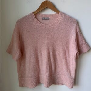 J. Crew Alpaca Blend Oversized Sweater T-Shirt in Light Pinky Peach Size L/XL